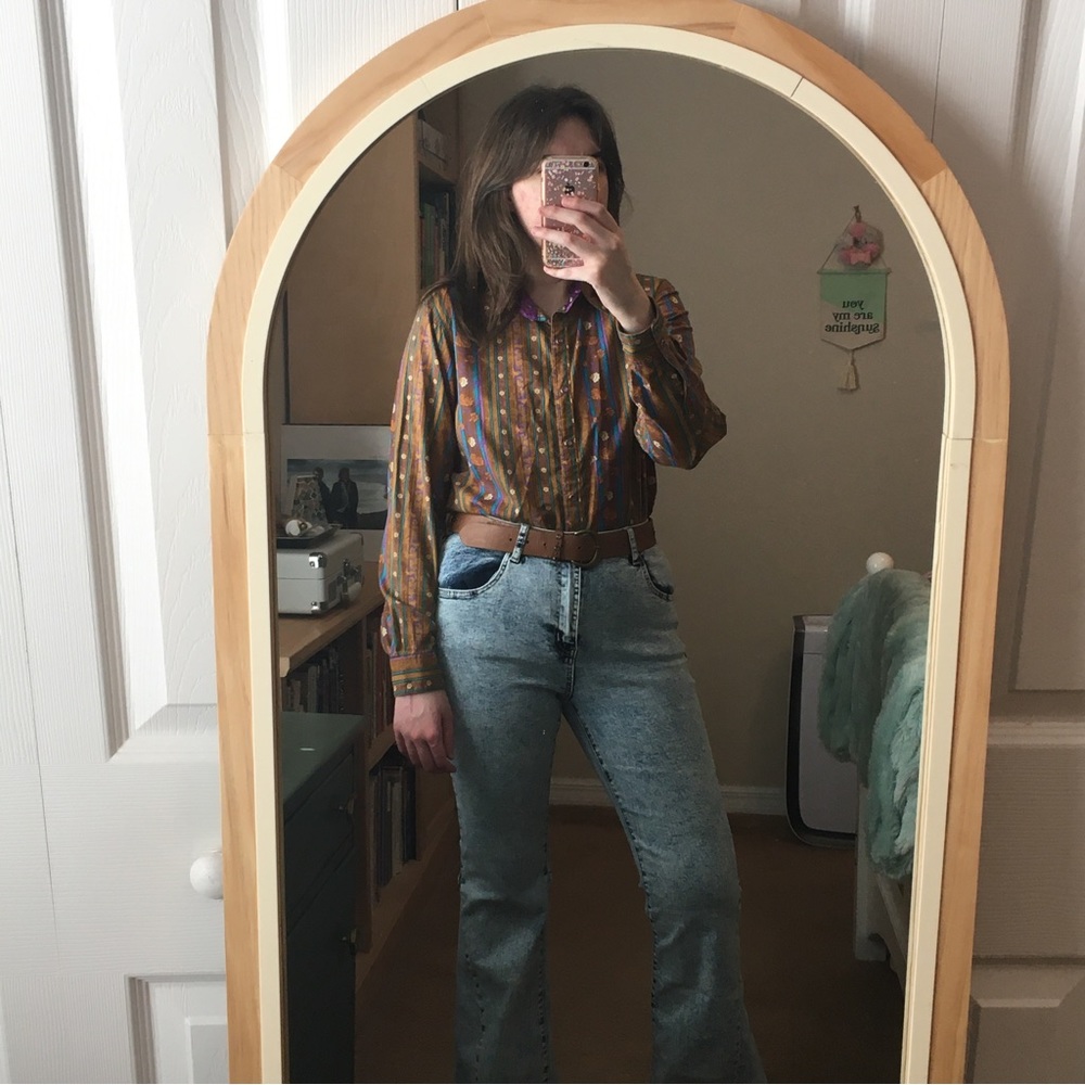 Wrangler Blues brown Western Blouse 70’s Inspired